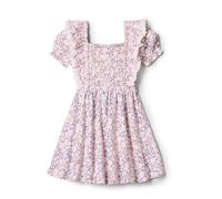Amazon Essentials x Sofia Grainge Robe en Maille brodée Bébé Fille, Bleu Ivoire Fleuri Délicat, 0-3 Mois