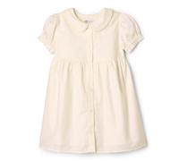 Amazon Essentials x Sofia Grainge Robe en Satin De Coton avec Col Bébé Fille, Ivoire, 3-6 Mois