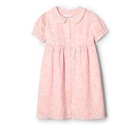 Amazon Essentials x Sofia Grainge Robe en Satin De Coton avec Col Bébé Fille, Rose Ivoire Fleuri Délicat, 18 Mois