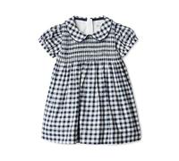 Amazon Essentials x Sofia Grainge Robes en Satin de Coton pour Maman et Moi Bébé fille, Vichy Bleu Marine, 18 mois