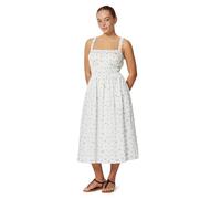 Amazon Essentials x Sofia Grainge Robes en Satin de Coton pour Maman et Moi Femme, Motif Floral Bleu Ivoire, M