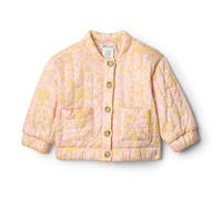 Amazon Essentials x Sofia Grainge Veste matelassée Bébé Fille, Rose Coquillage Motif Cachemire, 6-9 mois