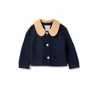Amazon Essentials x Sofia Grainge Veste Pull à col Claudine Mixte Bébé, Bleu Marine, 18 Mois