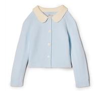 Amazon Essentials x Sofia Grainge Veste Pull à col Claudine Mixte Bébé, Bleu Pâle, 0 Mois