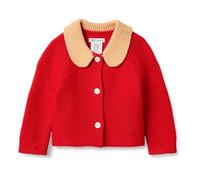 Amazon Essentials x Sofia Grainge Veste Pull à col Claudine Mixte Bébé, Rouge, 18 Mois