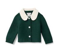 Amazon Essentials x Sofia Grainge Veste Pull à col Claudine Mixte Bébé, Vert Foncé, 6-9 Mois