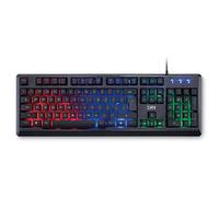 [Amazon Exclusive] DR1TECH Puma Clavier Gamer Ergonomique Et Rétro-Éclairé Pour PC - 104 Boutons Avec 6-Key Rollover - Gaming Clavier USB Filaire Et Arc-En-Ciel - Membrane À Effet Mécanique
