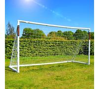 Amazon Exclusive Football Flick But d'entraînement 3,7 x 1,8 m - Le Meilleur But de Football en uPVC pour Les Jardins - Protection Contre Les intempéries - Système de Verrouillage intégré pour Un