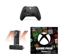 Amazon Fire TV Stick 4K + Manette Xbox Carbon Black + 1 Mois de Game Pass Ultimate