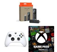 Amazon Fire TV Stick 4K + Manette Xbox Robot White + 1 Mois de Game Pass Ultimate