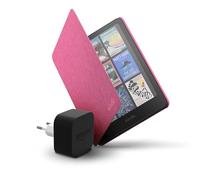 Amazon Kindle Colorsoft 16 GB + étui rose framboise en tissu + adaptateur 9 W