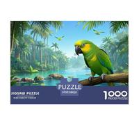 Amazon Parroquet 1000 Pieces Jigsaw Puzzles for Adults Family Challenge Toys Stress Relieving Entertainment Exercise The Memory of The Brain for Adults and Kids, Age 12 Years Up 38x26cm/1000pcs