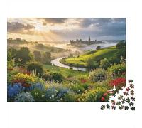 Amazon-Rivière Network Adulte Jigsaws 1000 Pièces Recyclable Material Aerial View Puzzles Family Gaming Time Props Perfect for Family and Friends Anniversaires 38x26cm/1000pcs