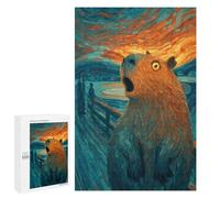 Amazon Sunset Capybara Puzzle 1000 Pièces Educa Jouet en Bois Cadeau Unique Décoration Intérieure Jeu Éducatif Challenge Toy Adultes Et Enfants À Partir De 14 Ans 1000 PCS