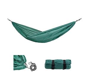 AMAZONAS Ensemble hamac Ultra léger Jungle avec Corde et Crochet 450 g 275 x 140 cm Dimensions replié 21,5 x 7,5 cm jusqu'à 120 kg
