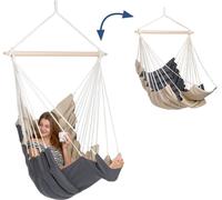 AMAZONAS XXL Fauteuil suspendu réversible California Sand American Style Assise env. 170 x 70 cm