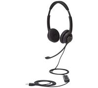 AmazonCommercial double sided wired USB headset