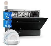 Klarstein Mini lave-vaisselle encastrable 6 couverts, silencieux, 6 programmes, portable