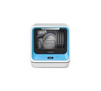 Amazonia Mini Lave Vaisselle Compact 7 Programmes 5L Réservoir ou Raccordement Bleu