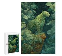 Amazonian Jaguar in Lush Jungle Puzzle 1000 Pièces Educa Jouet en Bois Cadeau Unique Décoration Intérieure Jeu Éducatif Challenge Toy Adultes Et Enfants À Partir De 14 Ans 1000 PCS