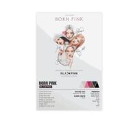 AmAzwi K-pop Blackpink Poster Born Pink sur toile pour décoration de chambre à coucher, bureau, chambre, cadeau sans cadre : 40 x 60 cm
