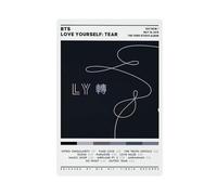 AmAzwi K-Pop BTS Poster Love Yourself Tear Album Cover Poster Toile Poster Décoration Chambre à Coucher Paysage Sport Bureau Chambre Cadeau Sans Cadre 20 x 30 cm