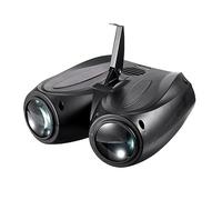 AMAZWI Lampes d'éclairage de scène Auto/Son activé 128 Motif lumière LED Double tête dirigeable Flash Effet de scène éclairage DJ Disco Maison fête lumières pour la soirée Disco du Club KTV