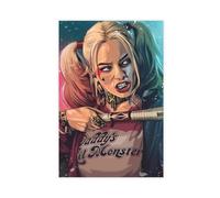AmAzwi Poster décoratif sur toile Harley Quinn et Joker pour salon, chambre à coucher, décoration murale sans cadre : 20 x 30 cm