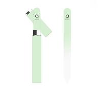 Ambaa Lime à ongles professionnelle en verre avec étui - Limage double face de précision pour ongles naturels et artificiels - Outil de beauté, manucure, pédicure, façonnage et coiffage à la maison et