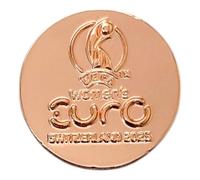 AMBALLCOM Pin Logo UEFA Women's Euro 2025 Miniaturisé Logo Taille 18mm Argent - Souvenir de l'Euro