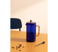 AMBAR COLLECTION - Cafetière 500ml En Verre Borosilicaté Bleu Cobalt