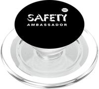 Ambassadeur de la sécurité | La sécurité d'abord | Cadeau de Jour de la sécurité PopSockets PopGrip pour MagSafe