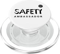 Ambassadeur de la sécurité | La sécurité d'abord | Cadeau de Jour de la sécurité PopSockets PopGrip pour MagSafe