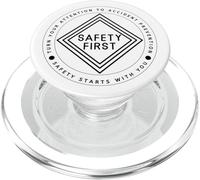 Ambassadeur de la sécurité | La sécurité d'abord | Cadeau de Jour de la sécurité PopSockets PopGrip pour MagSafe