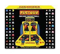 Ambassador PAC-Man Basket Électronique Arcade - Jeu de Table 1 ou 2 Joueurs avec Score Automatique, Sons Officiels et Lanceur à Ressort - Mode Bonus - Jeu Collector - Dès 6 Ans - Fans de Rétrogaming
