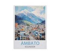 Ambato, Équateur，Puzzle en Bois 1000 Pieces Adultes Enfants Classique Jeu Cadeau（75x50cm）-U53