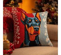 AMBATTERY Kit De Coussin À Verrouillage Animal Chien Kit De Fabrication De Taies D'Oreiller/Housses De Coussin,Kits De Crochets À Loquet Diy Pour Un Projet De Démarrage 43x43cm