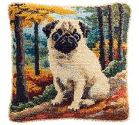 AMBATTERY Kit De Coussin À Verrouillage Animal Chien Kit De Fabrication De Taies D'Oreiller/Housses De Coussin,Kits De Crochets À Loquet Diy Pour Un Projet De Démarrage 43x43cm