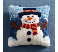 AMBATTERY Kit De Coussin À Verrouillage bonhomme de neige de dessin animé Kit De Fabrication De Taies D'Oreiller/Housses De Coussin,Kits De Crochets À Loquet Diy Pour Un Projet De Démarrage 43x43cm