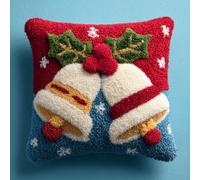 AMBATTERY Kit De Coussin À Verrouillage cloches de Noël Kit De Fabrication De Taies D'Oreiller/Housses De Coussin,Kits De Crochets À Loquet Diy Pour Un Projet De Démarrage 43x43cm