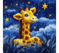 AMBATTERY Kit De Coussin À Verrouillage girafe Kit De Fabrication De Taies D'Oreiller/Housses De Coussin,Kits De Crochets À Loquet Diy Pour Un Projet De Démarrage 43x43cm