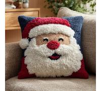 AMBATTERY Kit De Coussin À Verrouillage le père Noël Kit De Fabrication De Taies D'Oreiller/Housses De Coussin,Kits De Crochets À Loquet Diy Pour Un Projet De Démarrage 43x43cm