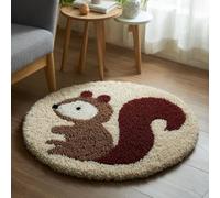 AMBATTERY Kits de Crochet de Loquet,Kit Tapis Crochet,Écureuil