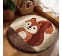 AMBATTERY Kits de Crochet de Loquet,Kit Tapis Crochet,Écureuil