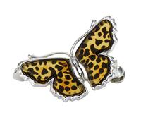 AMBEDORA Broche papillon carte de campagne P1C M en argent sterling 925 avec ambre