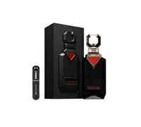Amber Empire Eau de parfum arabe longue durée pour homme avec atomiseur rechargeable, parfum oriental de luxe avec notes d'ambre, de safran et de musc blanc (Ambre Empire) 100 ml