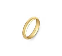 Amberta Alliance en argent sterling 925 plaqué or pour couple, Argent, Aucune pierre précieuse