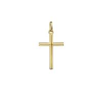 Amberta Allure Pendentif Croix Unisexe en Or Jaune 9 Carats