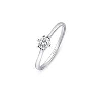 Amberta Bagues de Fiançailles pour Femme en Argent Sterling 925 avec Zircone | Bague de Mariage Diamant Simulé | Bague de Fiançailles | Bague Solitaire pour Femme: Bague Solitaire Diamant Taille 53.8