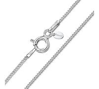Amberta Collier Chaîne Gourmette de 1.1 mm en Argent Sterling 925 pour Femme: 70 cm